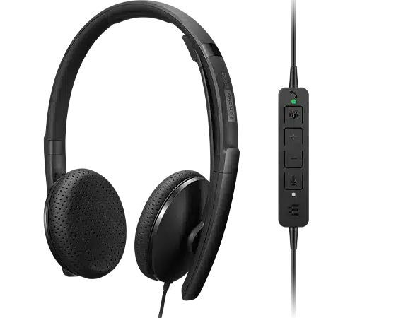 אוזניות Lenovo 4XD1M45626 4XD1M45626 Wired USB C מיקרופון תואם WindowsMacLinux