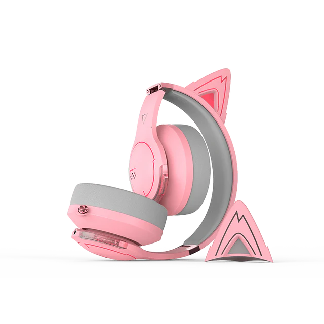 אוזניות גיימינג אלחוטיות Edifier G5BT Cat Version Pink EDF700007p Wireless 40mm שנה אחריות 2 1