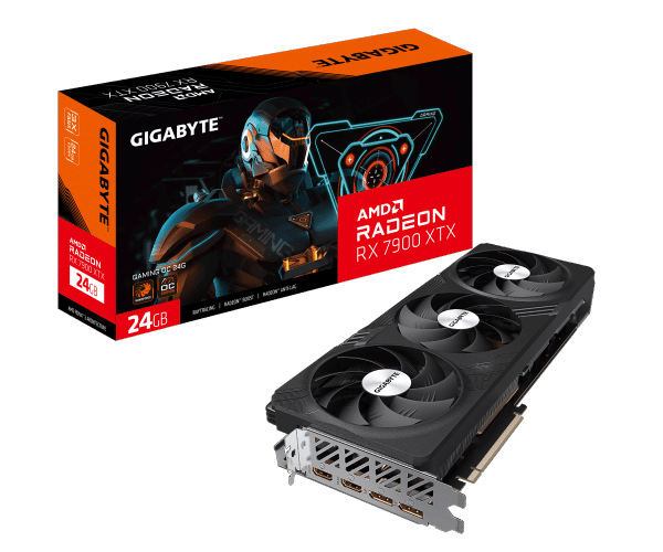 כרטיס מסך Gigabyte RX 7900 XTX Gaming OC GV R79XTXGAMING OC 24GD RX 7900 XTX 24GB GDDR6 384BIT 3 שנות אחריות פי סי אונליין