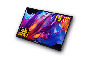מסך 15.6 מגע נייד 32238 3840x2160 IPS 350 ניט USB C HDMI FreeSync HDR כולל רגלית מובנית פי סי אונליין