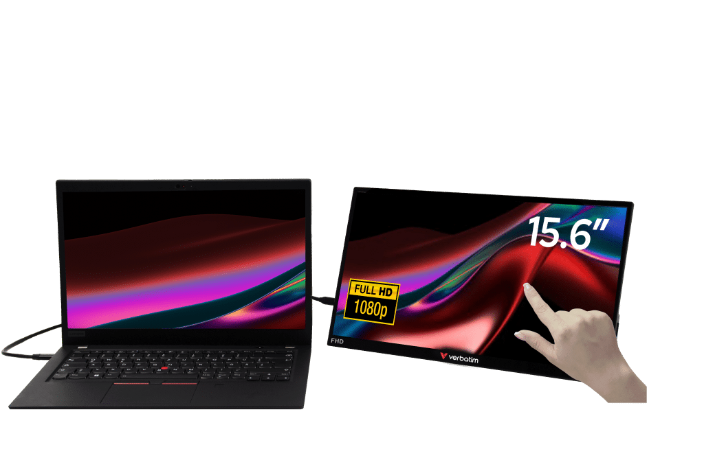 מסך 15.6 מגע נייד 49592 1920x1080 IPS 250 ניט USB C HDMI FreeSync HDR כולל רגלית מובנית פי סי אונליין 2
