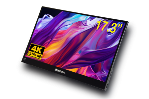 מסך 17.3 מגע נייד 32239 3840x2160 IPS 400 ניט USB C HDMI FreeSync HDR כולל רגלית מובנית פי סי אונליין