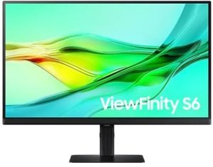 מסך מחשב Samsung ViewFinity S6 S27D600UAU S27D600UAU QHD 100Hz 26.9 IPS USB C 3 שנות אחריות
