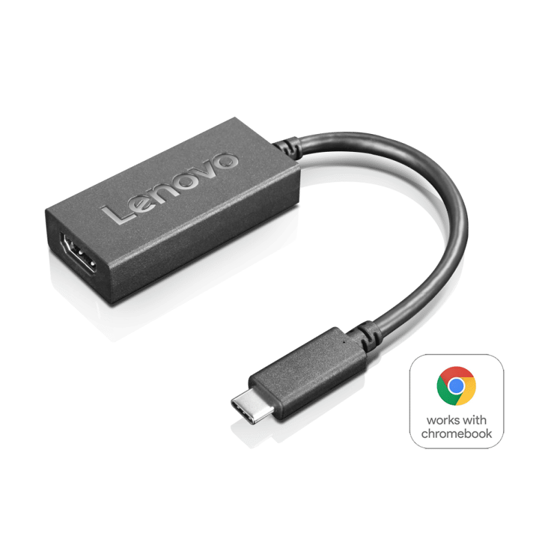 מתאם Lenovo GX90R61025 USB C הגנת מתח תואם Hot Plug קומפקטי שחור Retail Package