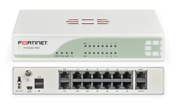 נתב (ראוטר) FortiNet FortiGate 90D 1Y Bundle