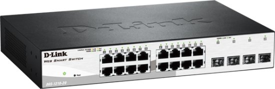 מתג חכם מנוהל D-Link DGS-1210-20 20 Ports Gigabit 10/100/1000Mbps