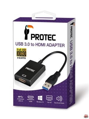 מתאם USB TO HDMI DM156 Protec