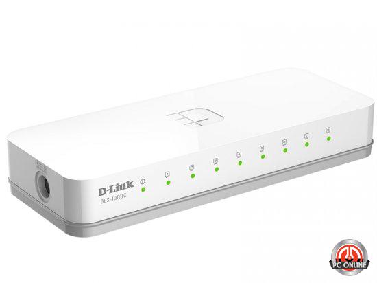מתג D-Link DES-1008C 8 Ports 10/100Mbps