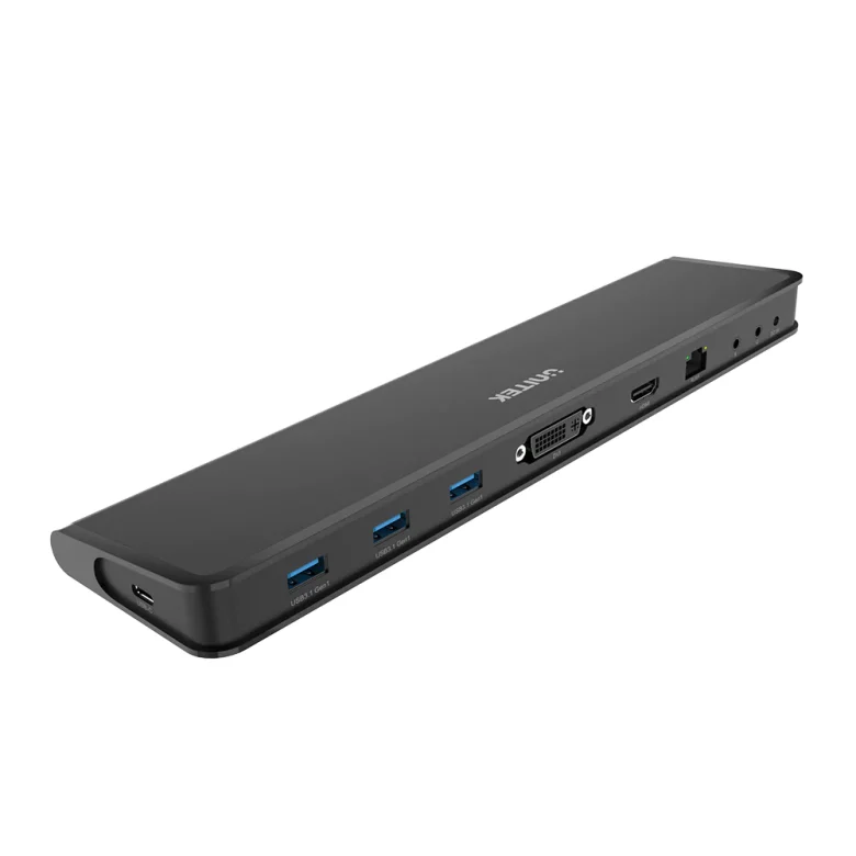 תחנת עגינה uHUB S7+ 8-in-1 Powered USB-C/A Ethernet Hub with Dual Monitor and VGA Adapter במלאי
