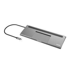 תחנת עגינה Unitek uHUB 11+ USB3.1 PD 11 in 1 Docking with Triple Display D1022A במלאי