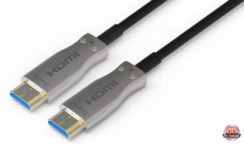 כבל AOC HDMI 2.1 מבוסס סיב אופטי באורך 10 מטר תומך 8K@60Hz / 4K@144Hz