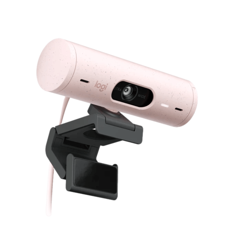 מצלמת רשת Logitech Brio 500 לוגיטק צבע ורוד