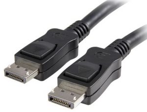 כבל DISPLAYPORT זכר-זכר באורך 1.8 מטר, תומך 4K@60hz