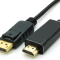 כבל DISPLAYPORT – HDMI באורך 3 מטר, תומך אודיו ו-4K@30HZ