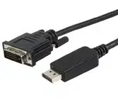 כבל DISPLAYPORT – DVI באורך 1.8 מטר, תומך 1080P@60HZ, אקונומי