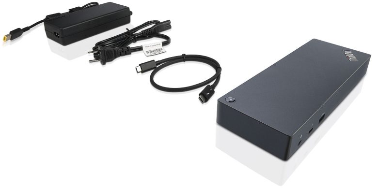 Lenovo ThinkPad Thunderbolt 3 Dock 40AC0135IS – מבט עליון וחיבורים