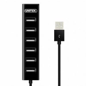 מפצל UNITEK Y-2160 USB 2.0 7-Port