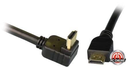 כבל HDMI2.0 איכותי מוזהב 30AWG באורך 1.5 מטר זוויתי CABLE-558/1.5