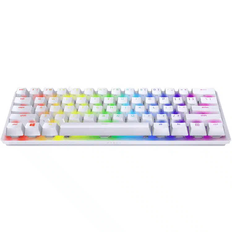 ‏מקלדת Razer Huntsman Mini רייזר לבן