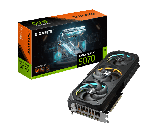 כרטיס מסך GIGABYTE GeForce RTX 5070 GAMING OC 12G פי סי אונליין