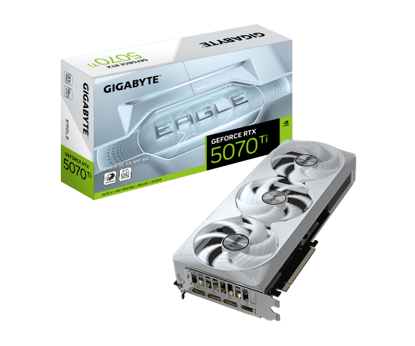 כרטיס מסך GIGABYTE GeForce RTX 5070 Ti EAGLE OC ICE SFF 16G פי סי אונליין