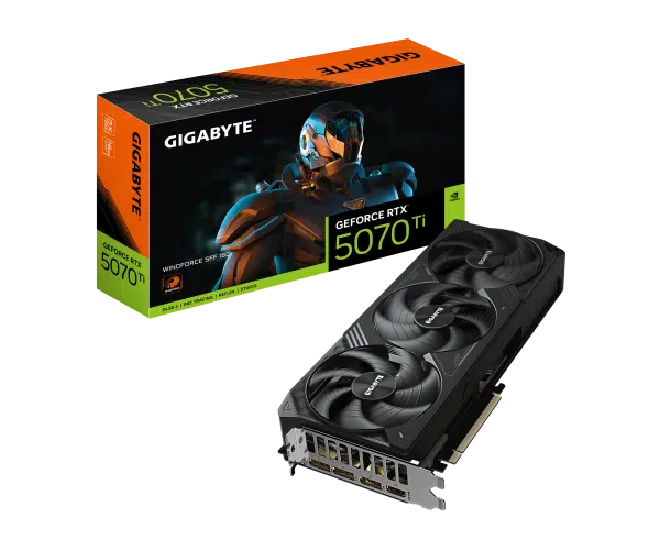 כרטיס מסך Gigabyte RTX 5070 Ti Windforce 3 SFF 16GD DP HDMI פי סי אונליין