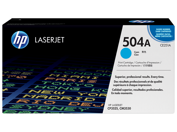 טונר ציאן מקורי CE251A עבור מדפסת CP-3530