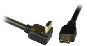 HDMI 2.0 כבל איכותי מוזהב 30AWG באורך 1.5 מטר בזווית - פיסי אונליין