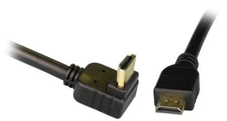 HDMI 2.0 כבל איכותי מוזהב 30AWG באורך 1.5 מטר בזווית - פיסי אונליין