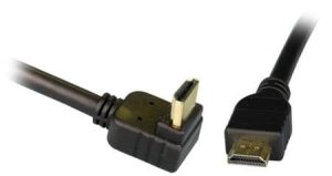 כבל HDMI 2.0 איכותי מוזהב 30AWG באורך 3 מטר עם זווית - פיסי אונליין