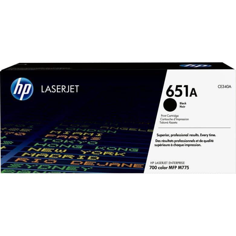 טונר שחור HP 651 CE340A עבור מדפסת M775