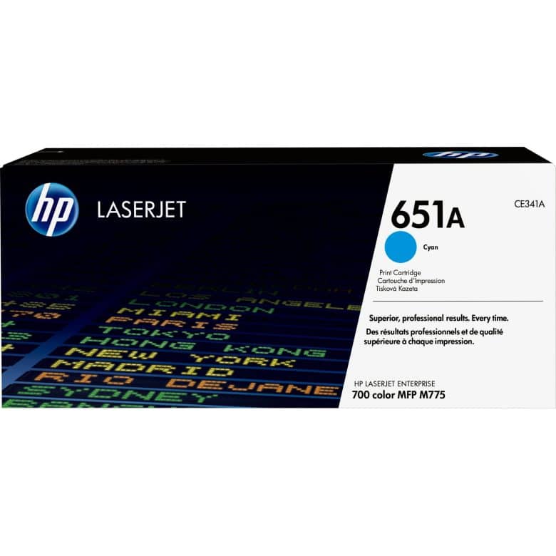 טונר ציאן HP 651 CE341A עבור מדפסת M775