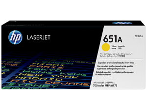 טונר צהוב HP 651 CE342A עבור מדפסת M775