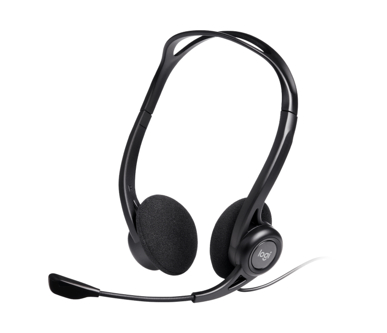 אוזניות USB לוג'יטק 960 (ל-PC/Mac) עם מיקרופון בביטול רעשים
