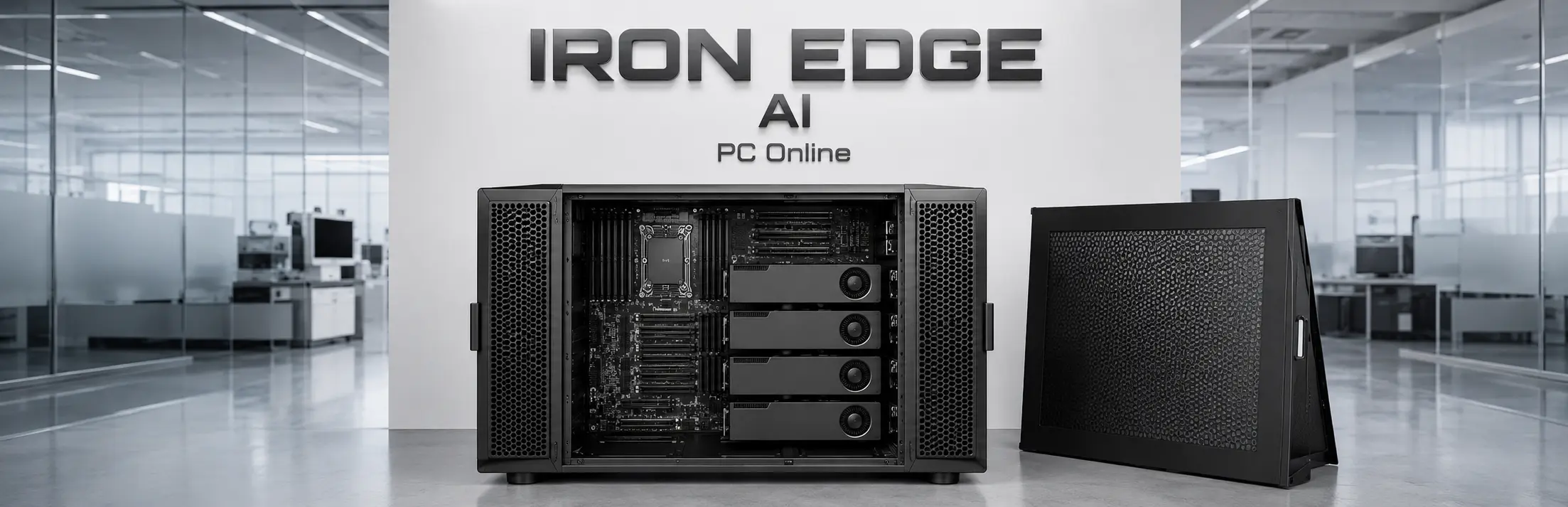 IRON EDGE AI – תחנת עבודה מקצועית מבית PC Online