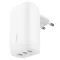 מטען קיר Belkin WCC002VFWH | 67W | שלוש יציאות USB-C | ‏PD ו־PPS | לבן – תמונת מוצר