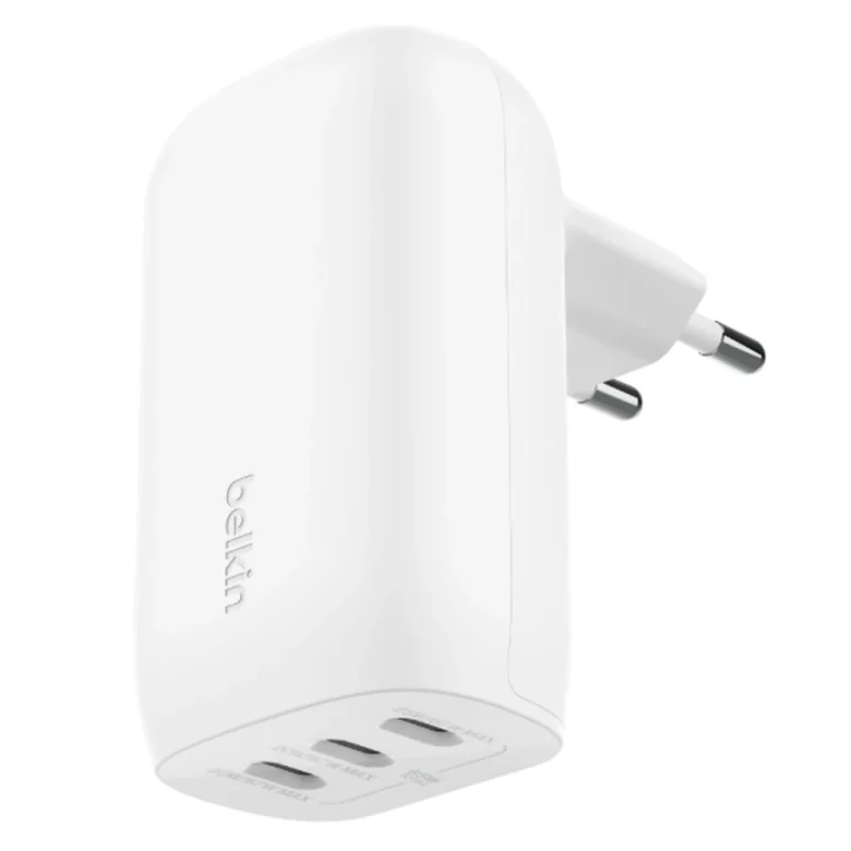 מטען קיר Belkin WCC002VFWH | 67W | שלוש יציאות USB-C | PD ו־PPS | לבן – תמונת מוצר