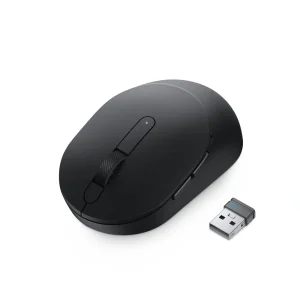 Dell MS5120W Black – מבט אלכסוני עם מקלט USB – צילום מוצר