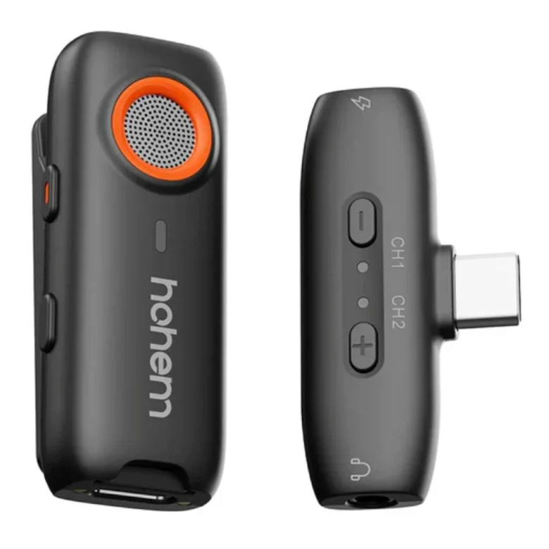מיקרופון אלחוטי Hohem MIC-01 KIT 1 | משדר אחד | USB-C ומארז טעינה | 195221000776