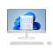 HP All-in-One 24-cr2000 לבן עם מסך 23.8 אינץ׳, מקלדת ועכבר