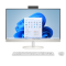 HP All-in-One 27-cr2000 לבן עם מסך 27 אינץ׳, מקלדת ועכבר