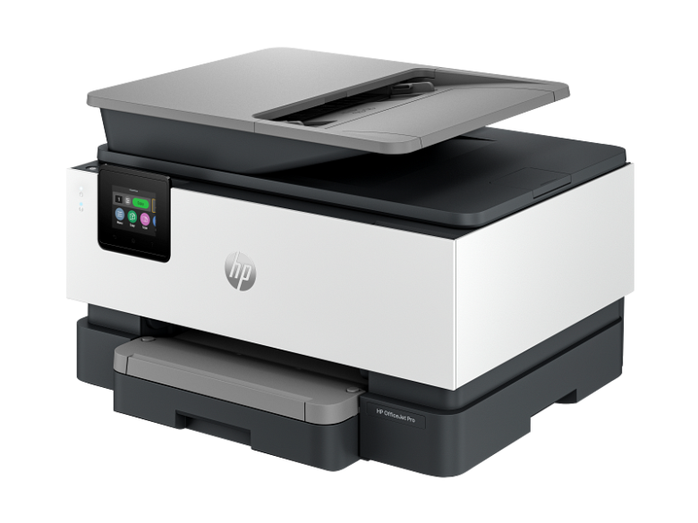 מדפסת HP OfficeJet Pro 9123 403V9B בגוון מלט, מבט משמאל