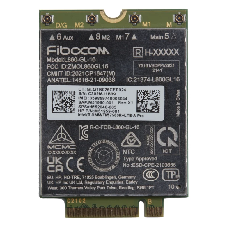 מודול HP XMM 7560 R+ LTE-Advanced Pro WWAN, מבט על מודול WWAN