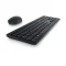 תמונת יצרן להמחשה: Dell KM5221W שחור, מבט אלכסוני; סימוני המקשים בצילום להמחשה