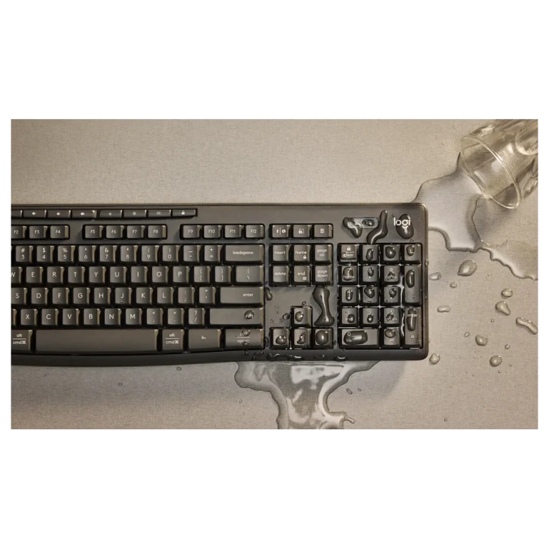 Logitech MK370 - מקלדת מלאה ועמידות לנתזים 920-012076