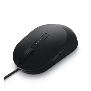 עכבר Dell MS3220 שחור חוטי במבט אלכסוני, תמונת יצרן