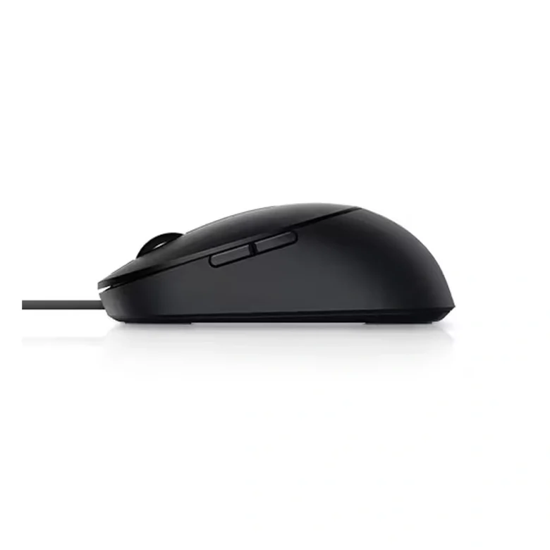 עכבר Dell MS3220 שחור במבט צד, תמונת יצרן