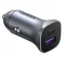 מטען רכב UGREEN CD130 40858 | עד 30W | ‏USB-C PD ו־USB-A QC | אפור