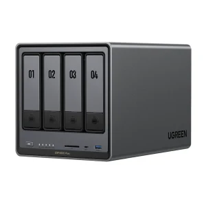 שרת NAS UGREEN NASync DXP4800 Plus אפור, ללא כונני אחסון