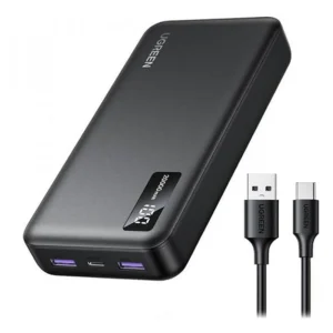 סוללת גיבוי UGREEN PB312 25683 | 20000mAh | ‏USB-C PD ‏20W | שתי USB-A עד 22.5W | שחור – תמונת מוצר